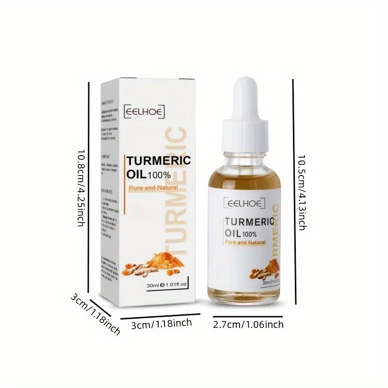 Sérum au curcuma, huile hydratante pour le visage